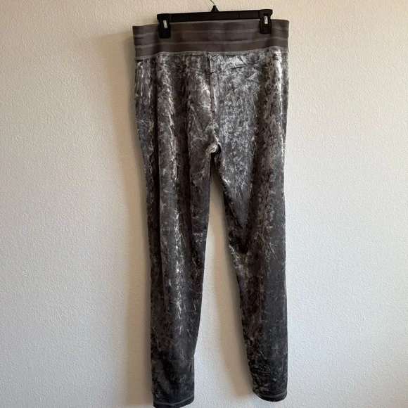 Calvin Klein Women’s Gray Velvet Drawstring Waist Lounge Casual Sweatpants - Picture 9 of 9